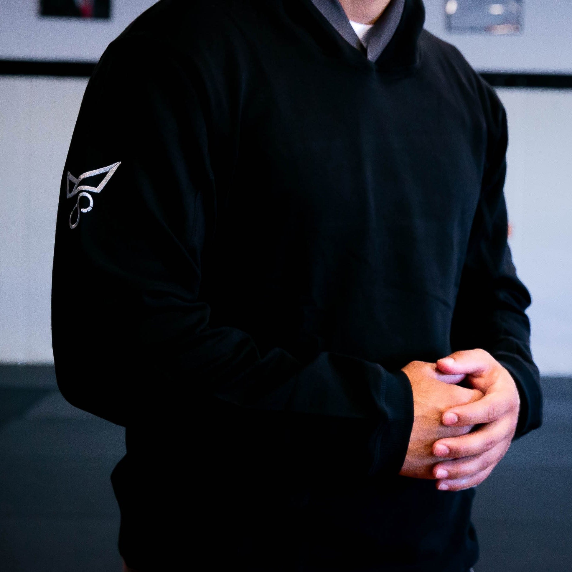 Jiu Jitsu Hoodie - Black Hoodie (001) - Front View