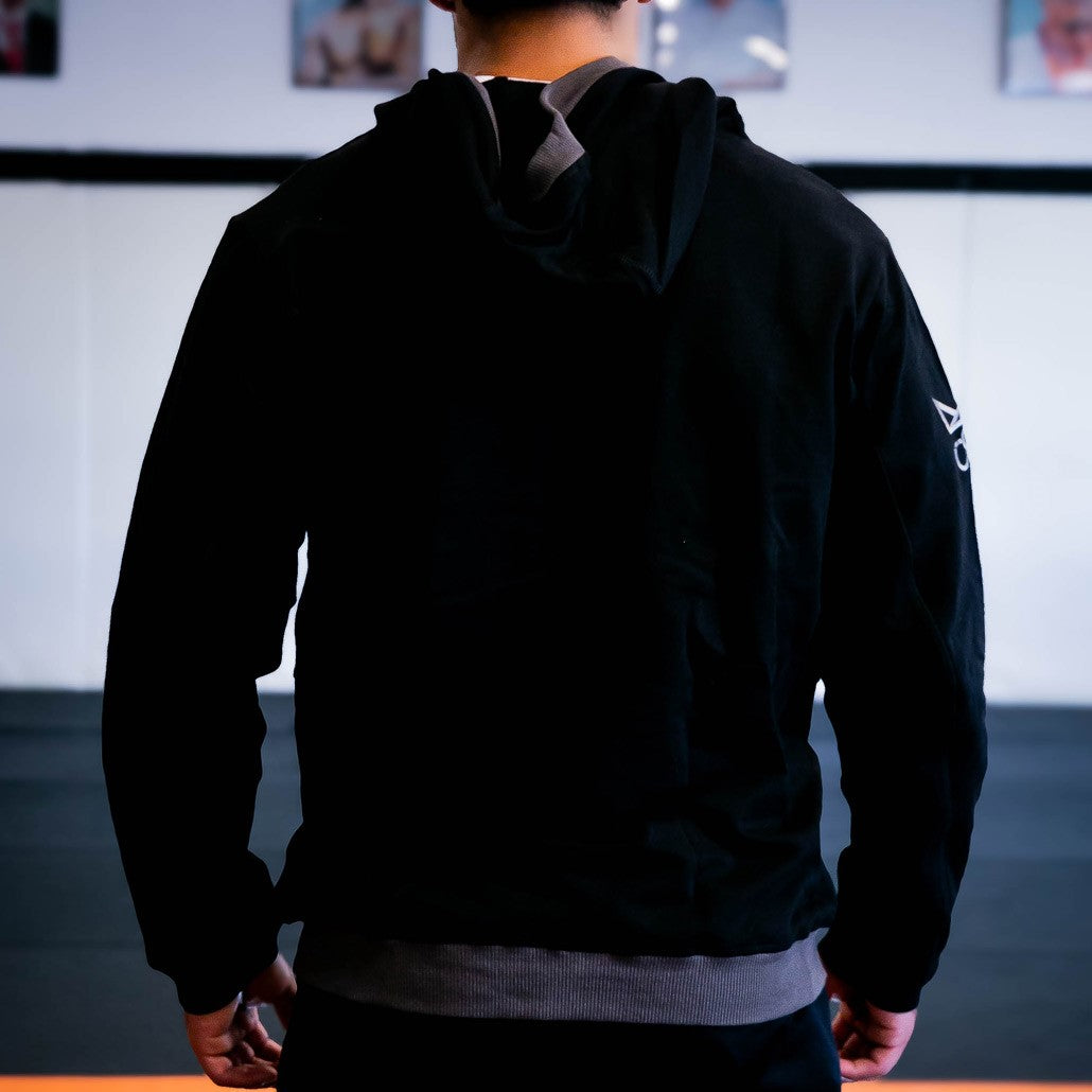 Jiu Jitsu Hoodie - Black Hoodie (001) - Front View