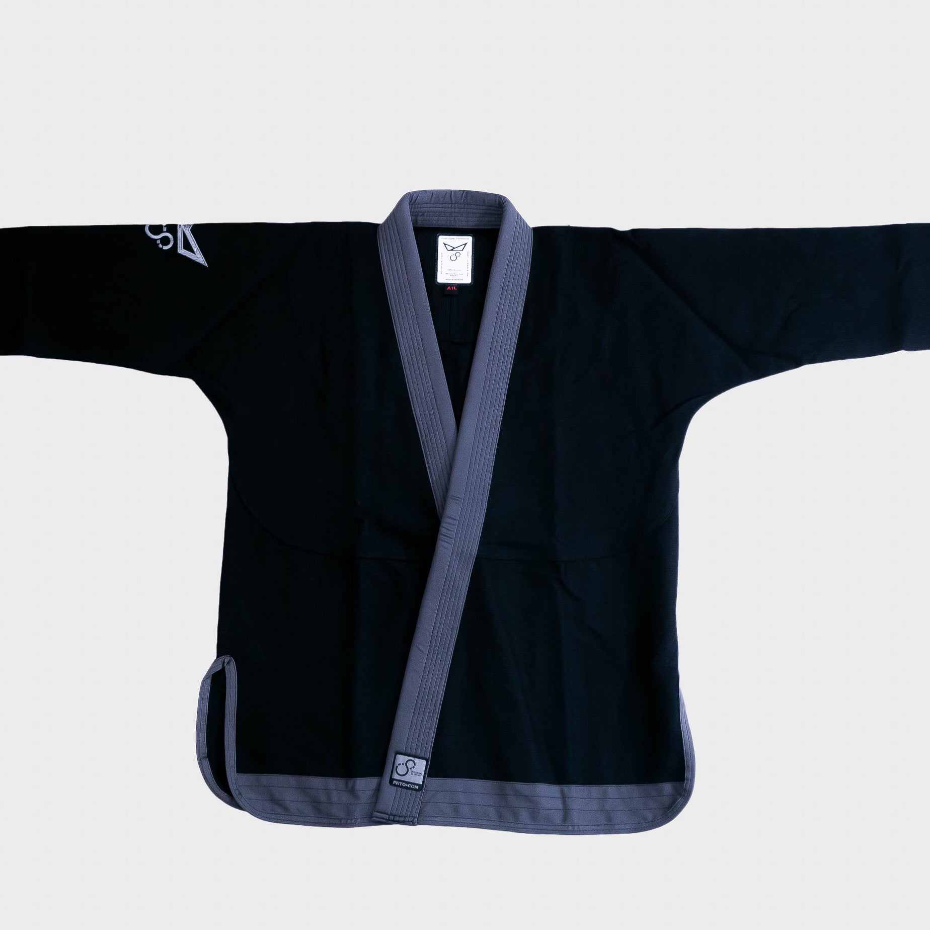 Brazilian jiu jitsu gi by Functional Technique. Black and charcoal