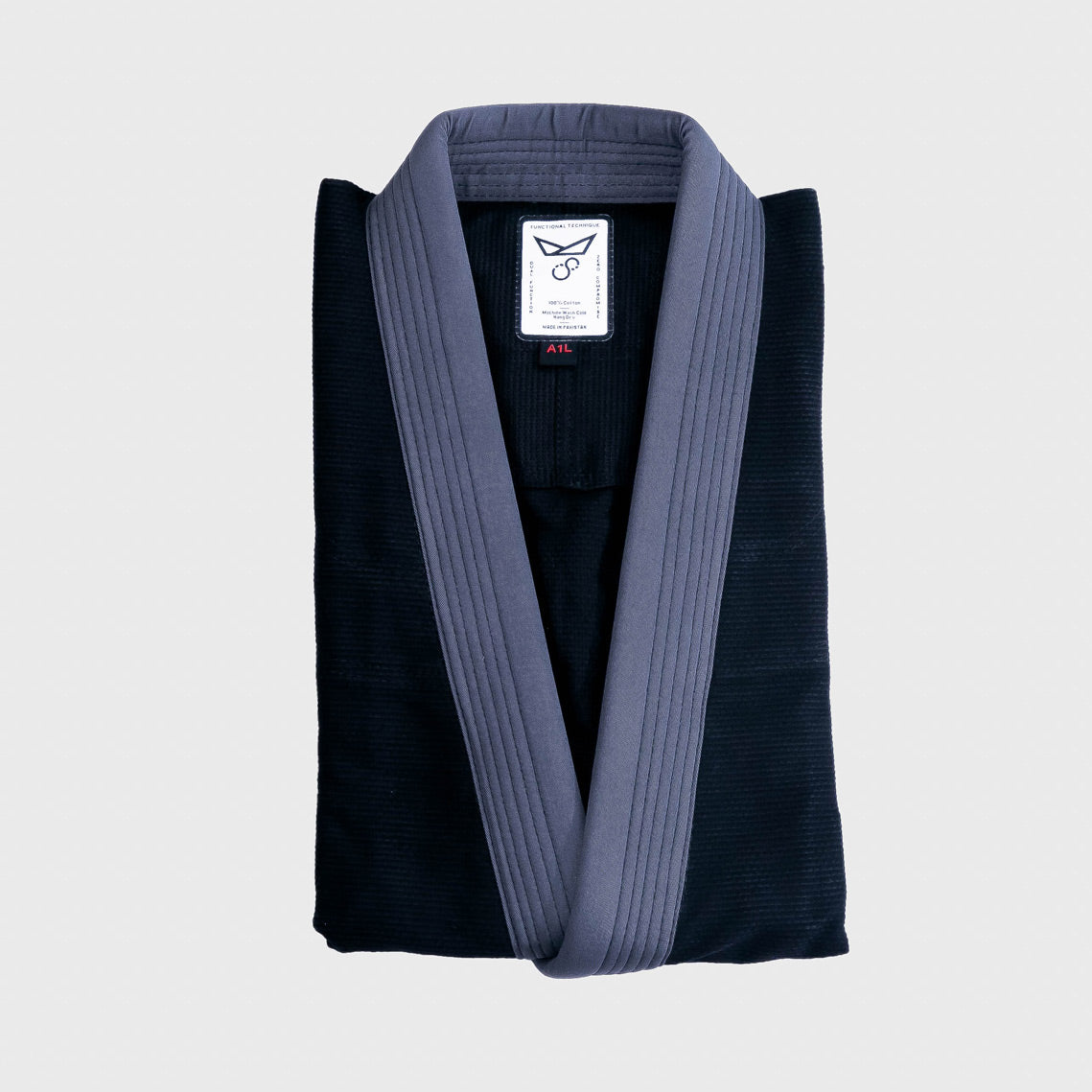Brazilian jiu jitsu gi by Functional Technique. Black and charcoal