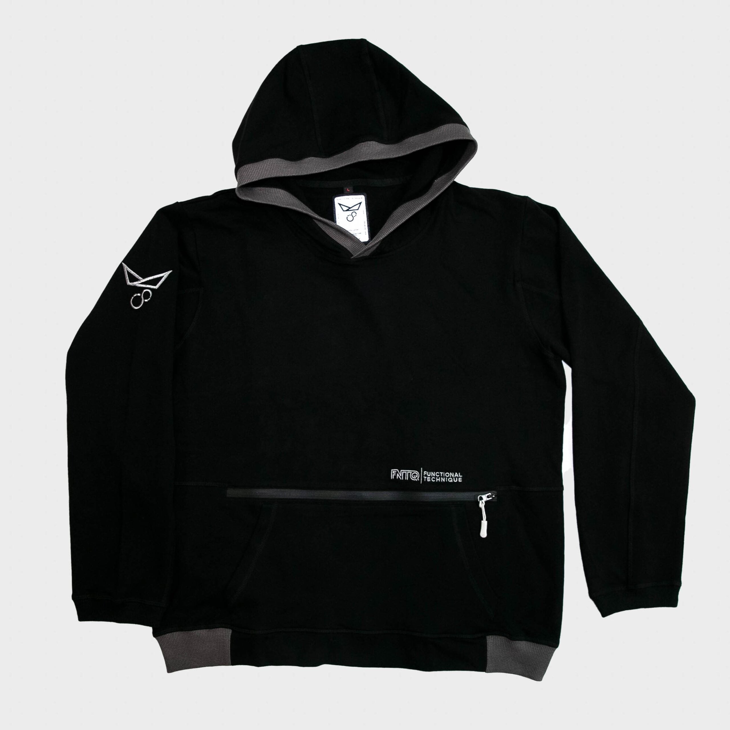 Jiu Jitsu Hoodie - Black Hoodie (001) - Front View