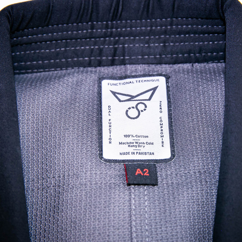 Brazilian jiu jitsu gi by Functional Technique. Grey Mix
