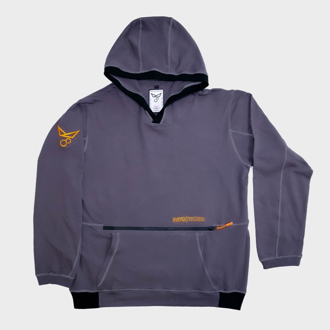 Jiu Jitsu Hoodie - Grey Hoodie (001) - Front View