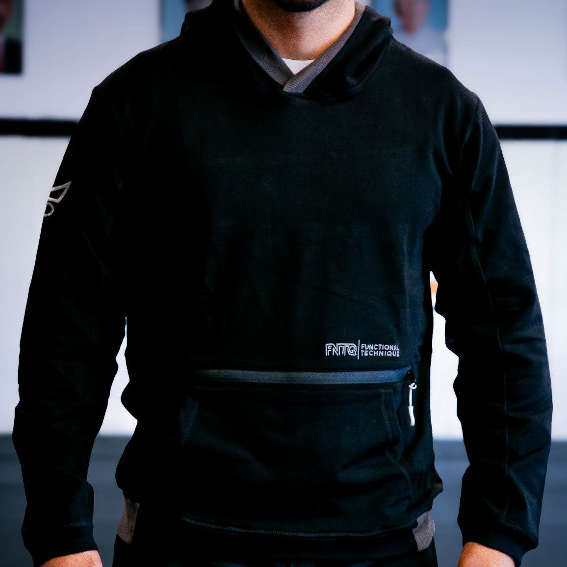 Jiu Jitsu Hoodie - Black Hoodie (001) - Front View