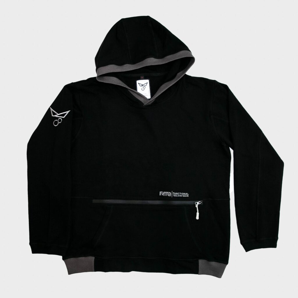Jiu Jitsu Hoodie - Black Hoodie (001) - Front View