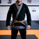 Brazilian jiu jitsu gi by Functional Technique. Black and charcoal