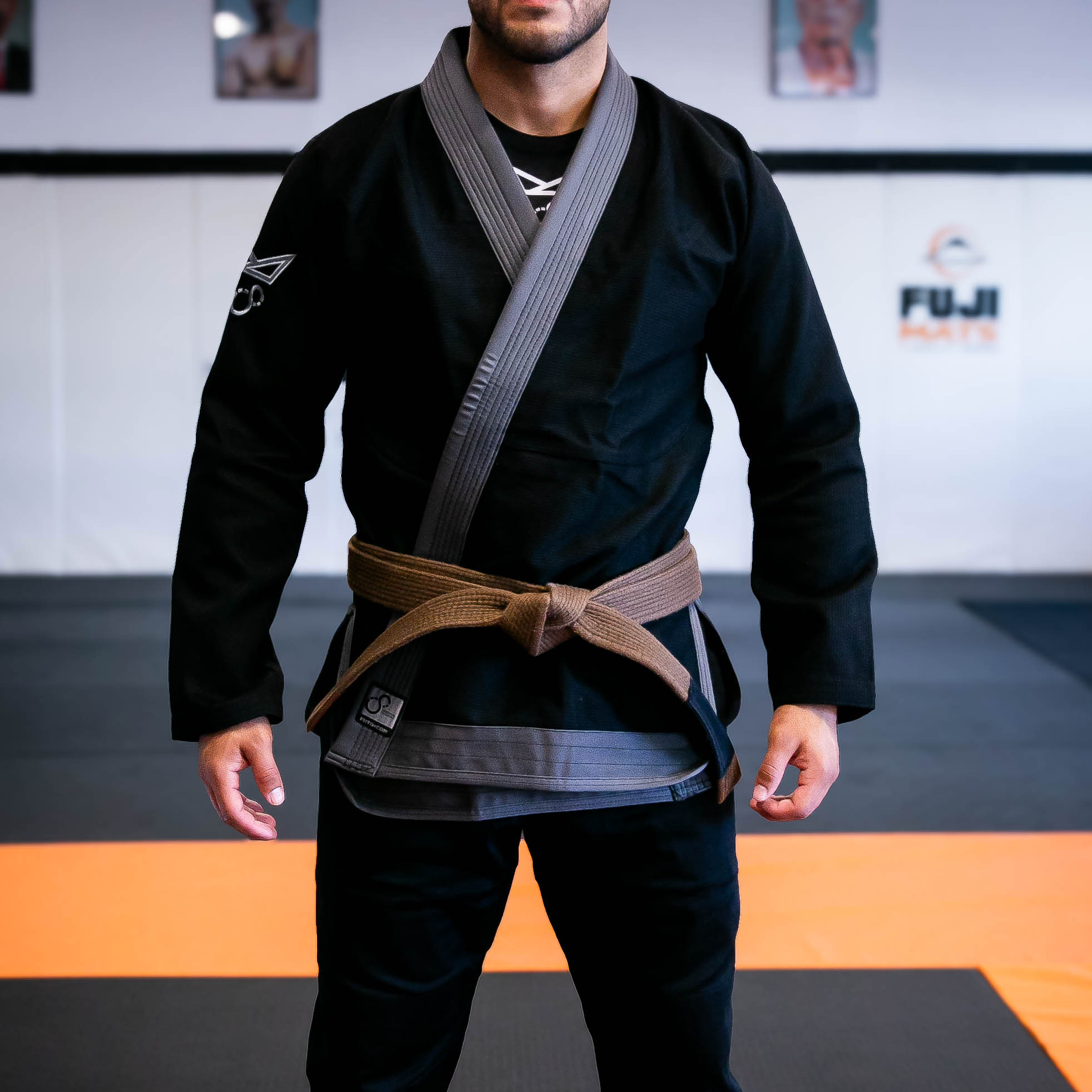 Brazilian jiu jitsu gi by Functional Technique. Black and charcoal